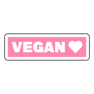 Vegan Sticker (Pink)